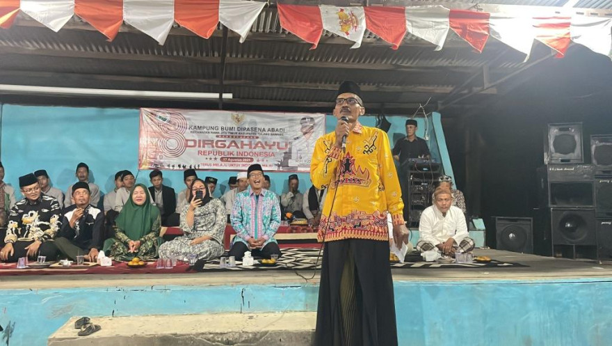 Tumpah Ruah Masyarakat Hadiri Doa Bersama 17 Agustus di Pendopo Kampung Bumi Dipasena Abadi